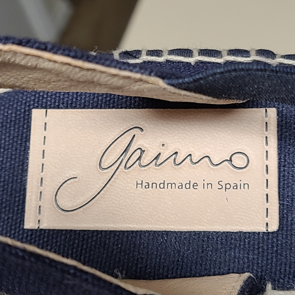 Gaimo Paola Slingback espadrille wedge flats size 39 - Picture 6 of 9